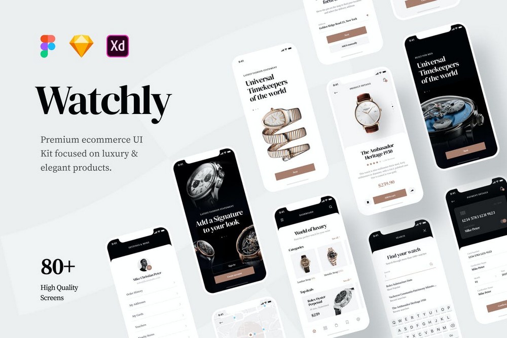 Watchly - Ecommerce Figma UI Template Kit