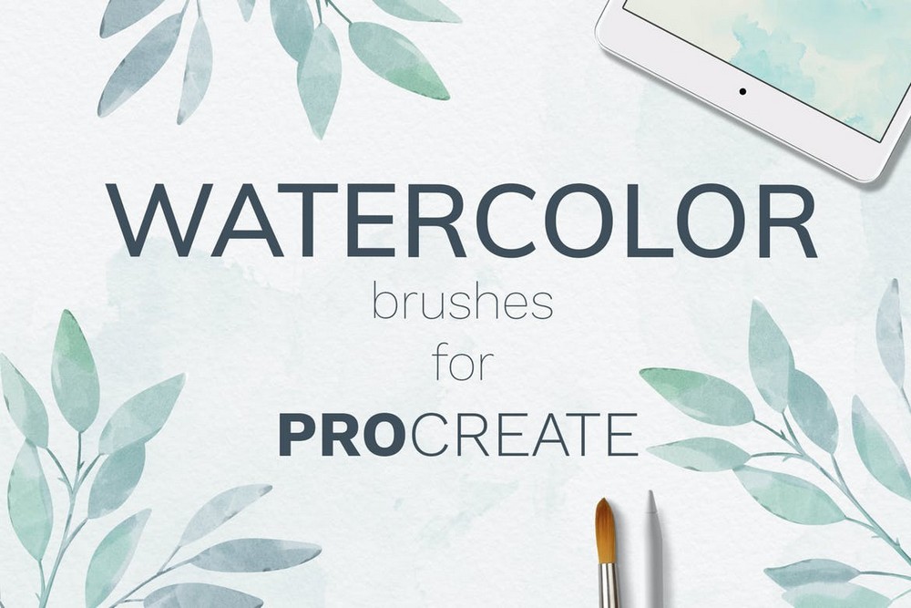 Watercolor Brushes for Procreate