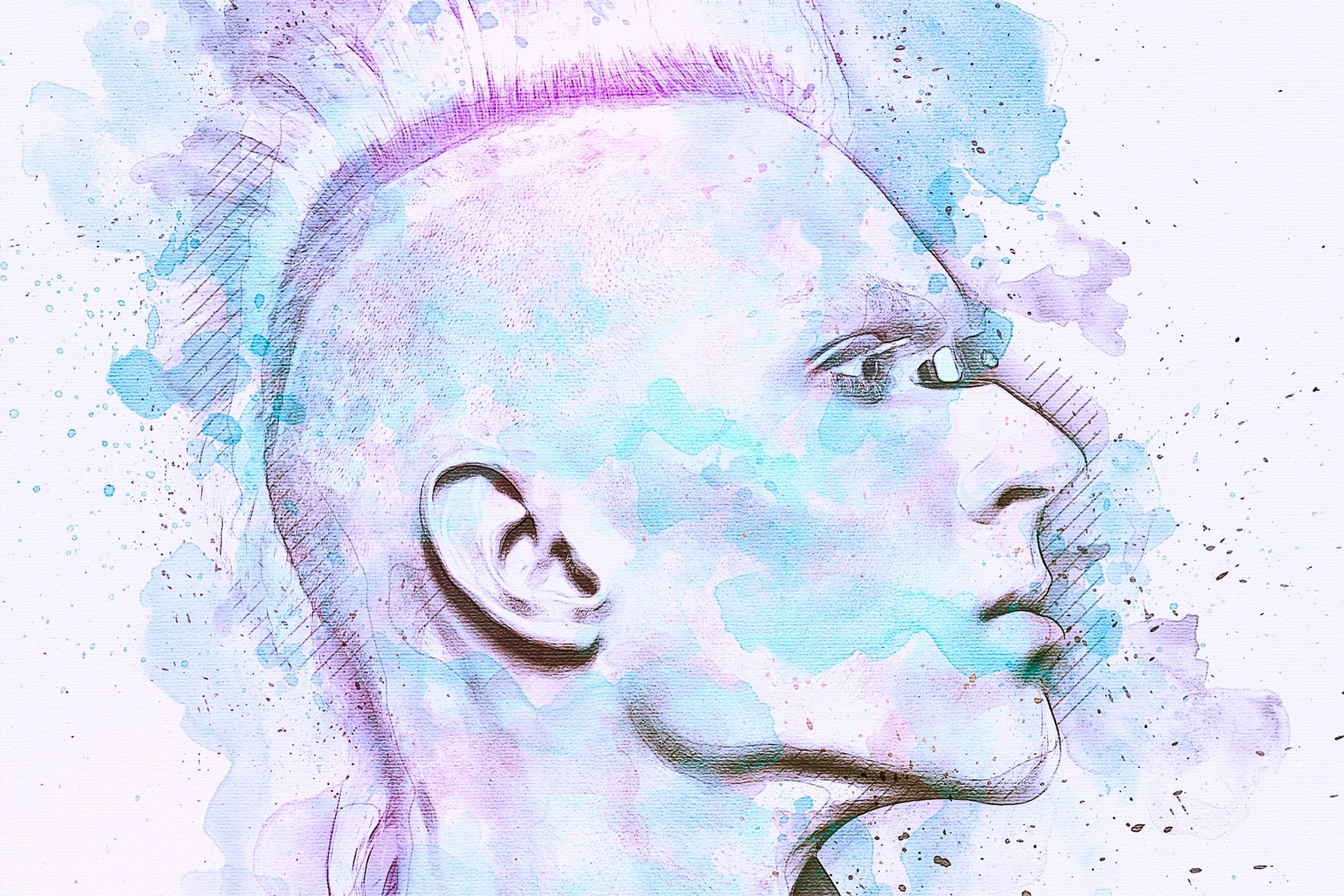 Watercolor Photoshop Action