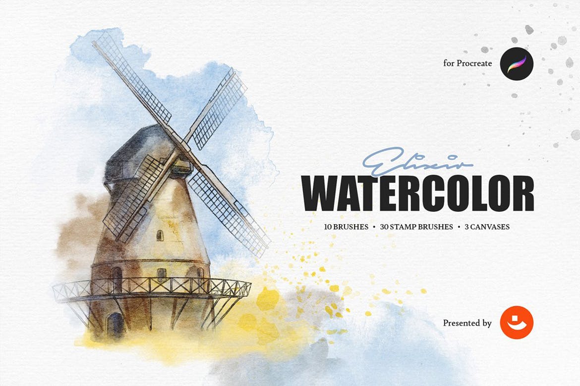 Watercolor Procreate Brushes