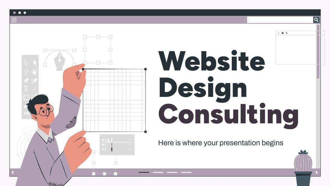 Web Design Consulting Free PowerPoint Template