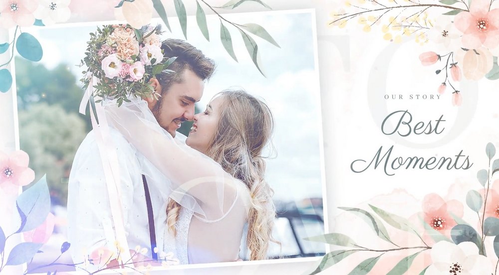 Wedding Love Story After Effects Slideshow Template