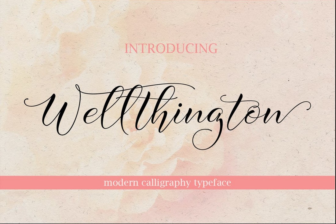 Wellthington - Modern Wedding Calligraphy Font