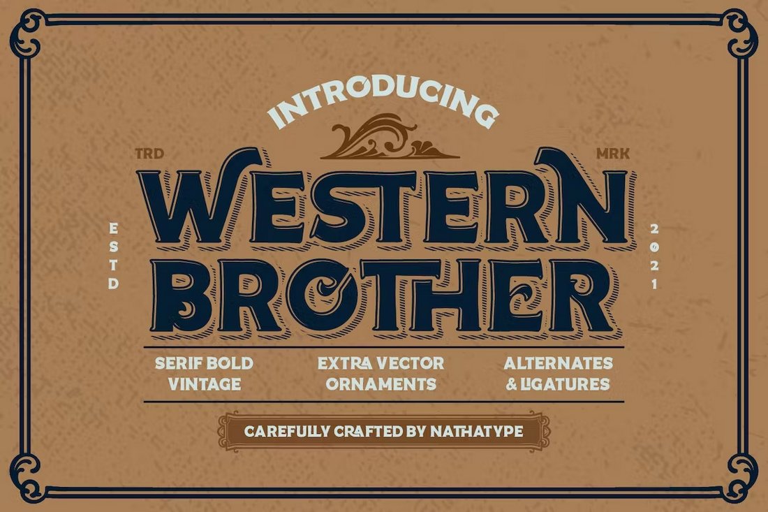 Western Brother - Bold Western Font