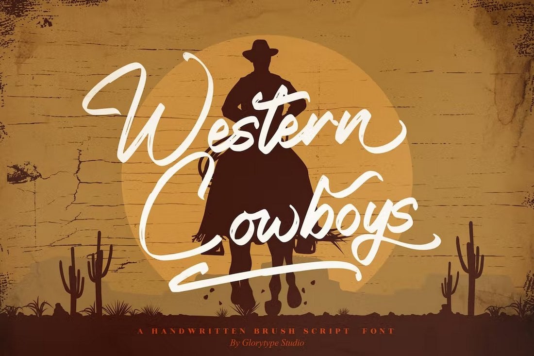 Western Cowboys - Handwritten Script Font