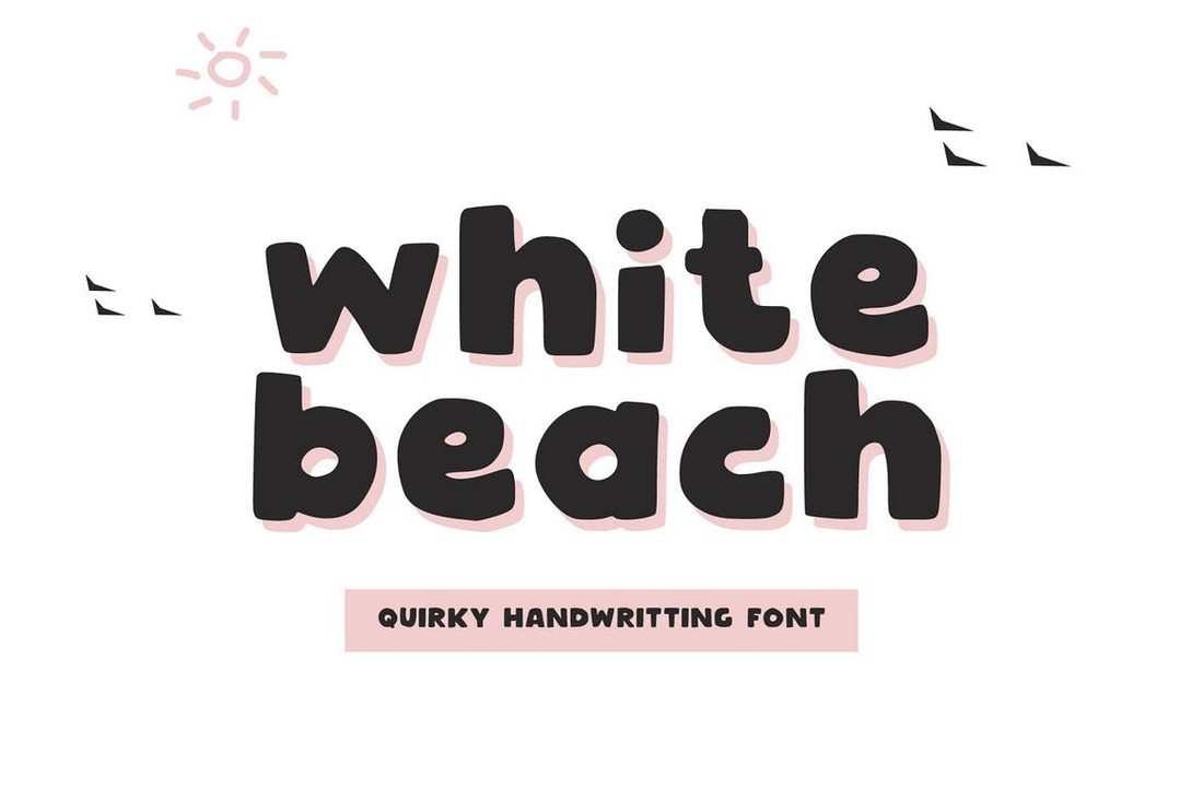 White Beach - Handwritting Font for Cricut