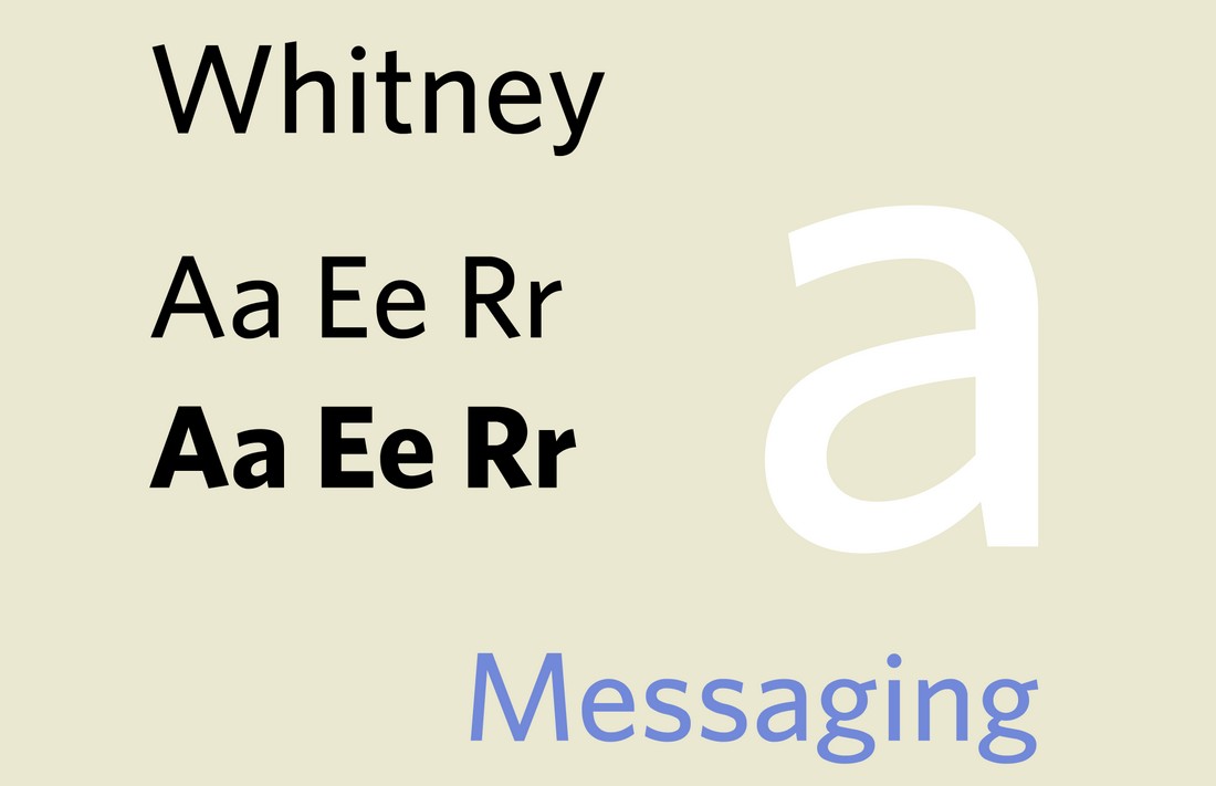 Whitney font