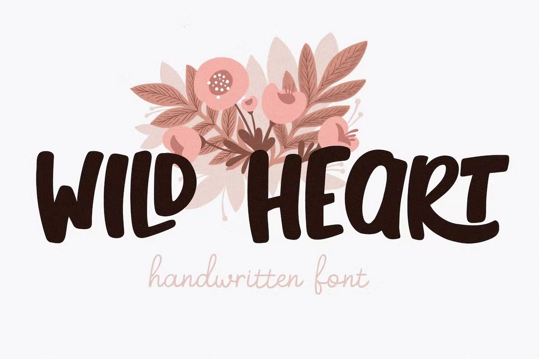 Wild Heart Script Font for Cricut