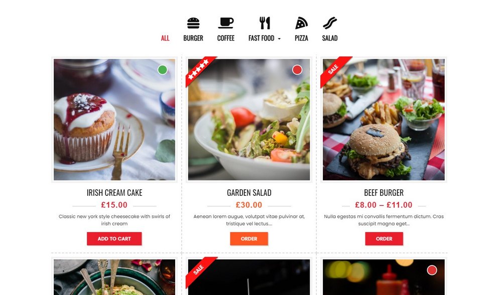 WooCommerce Food 2