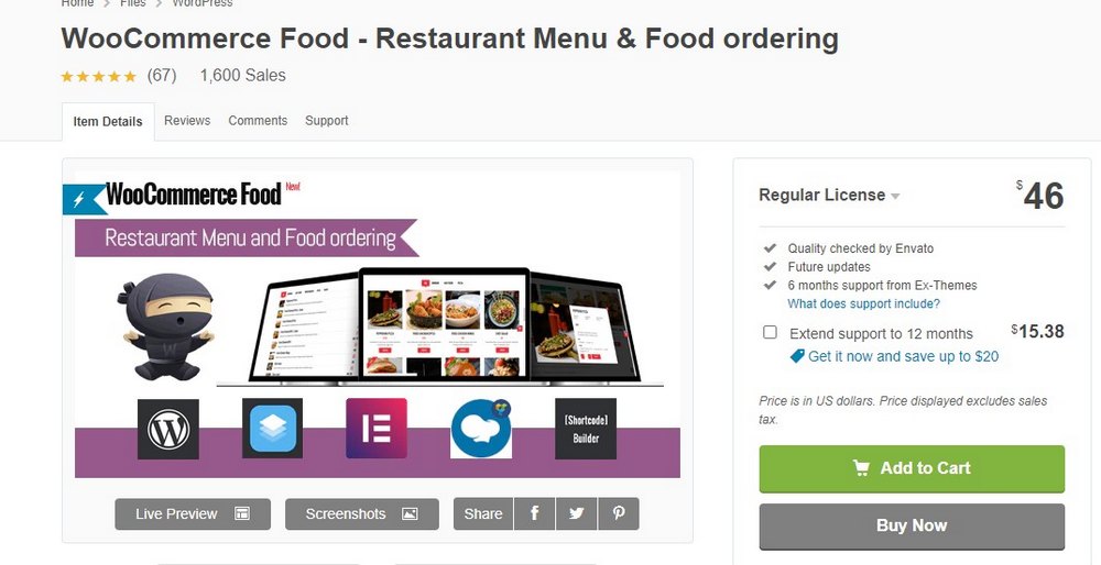 WooCommerce Food