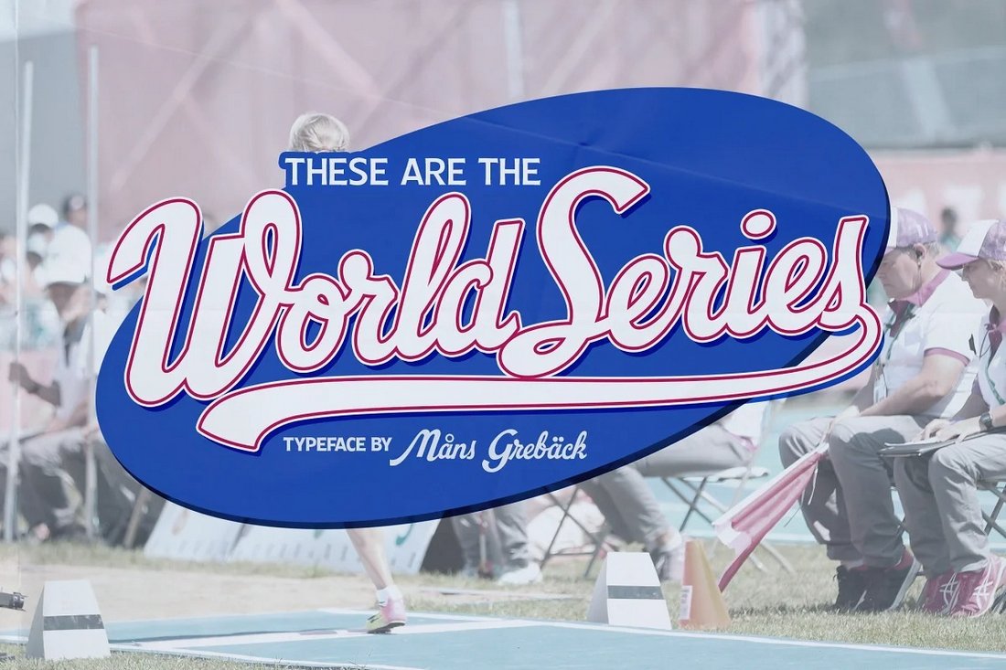 World Series - Script Baseball Font