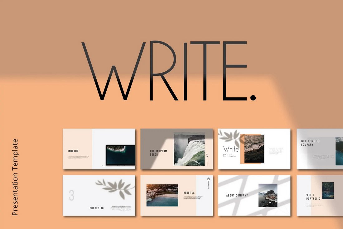 Write - Free PowerPoint Presentation Template