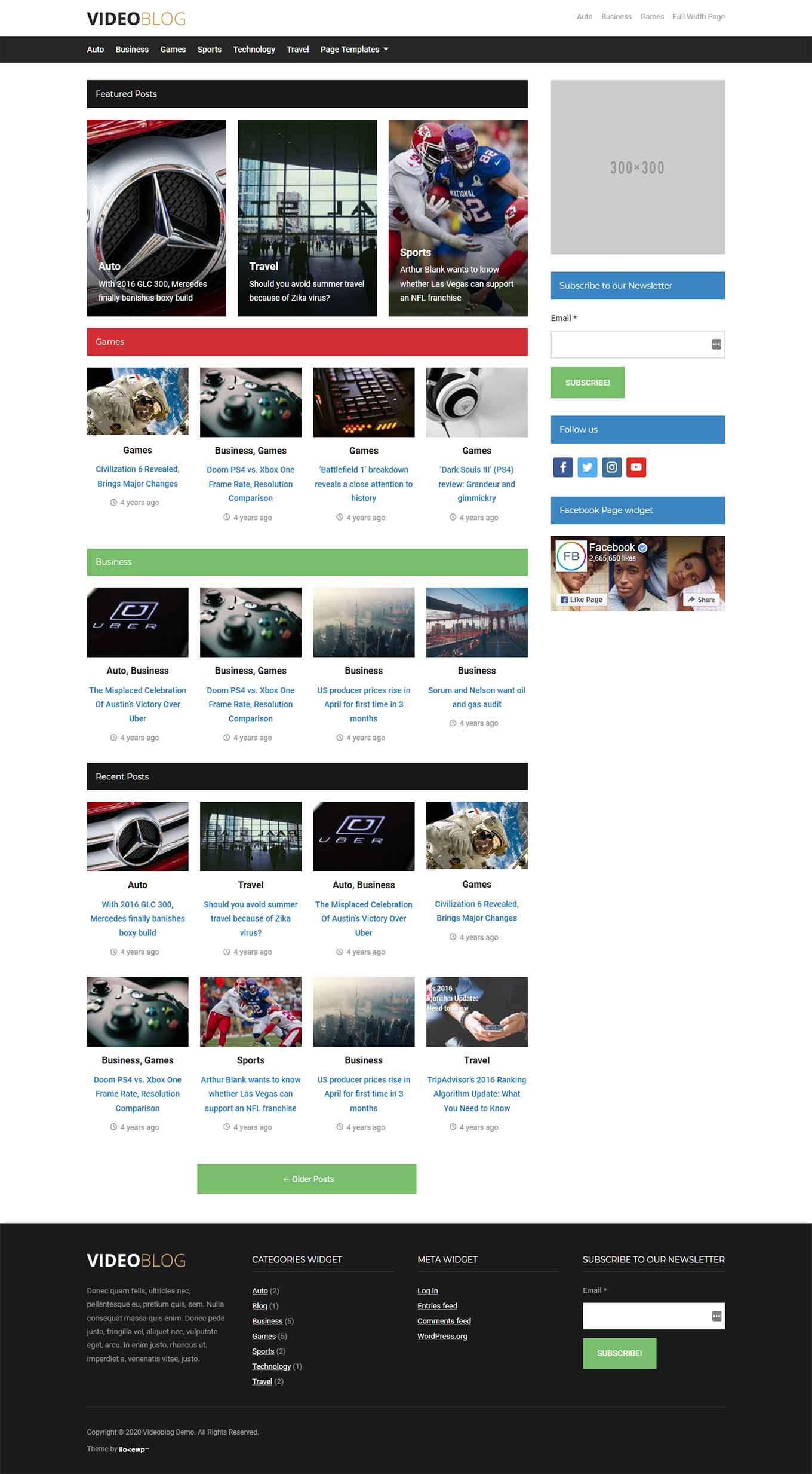 45+ Gaming Website Themes & Templates