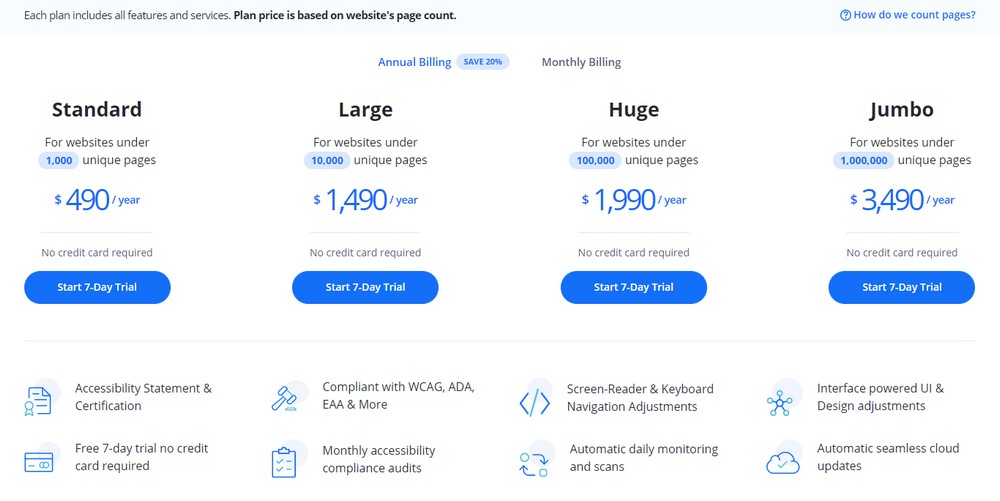 accessibe pricing