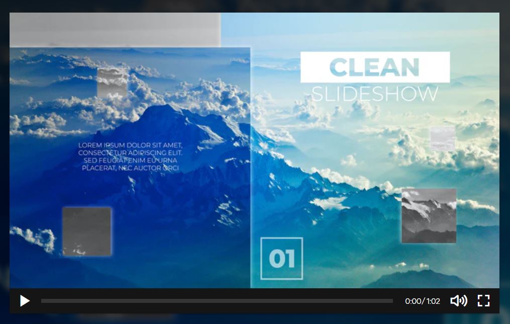 after effects presentation template