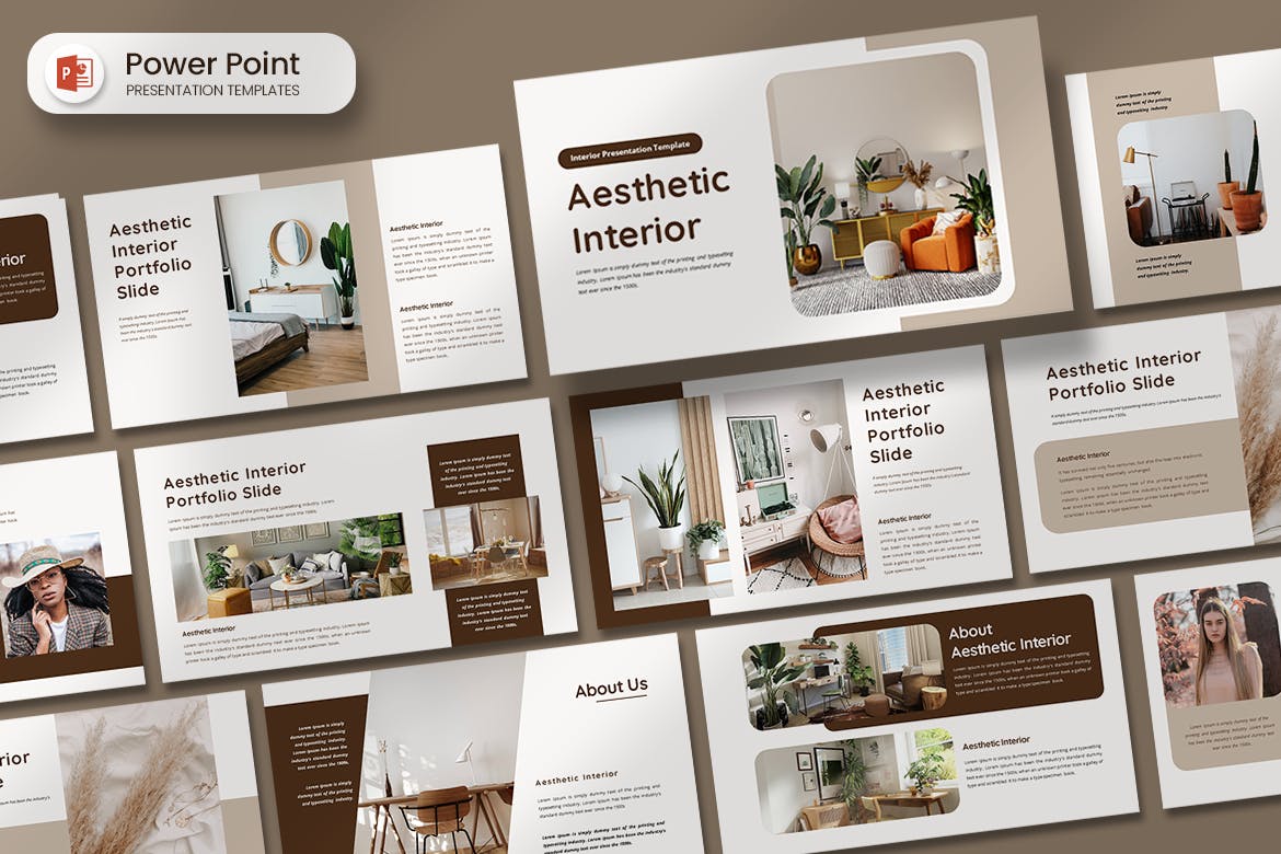 Aesthetic Interior PowerPoint Template