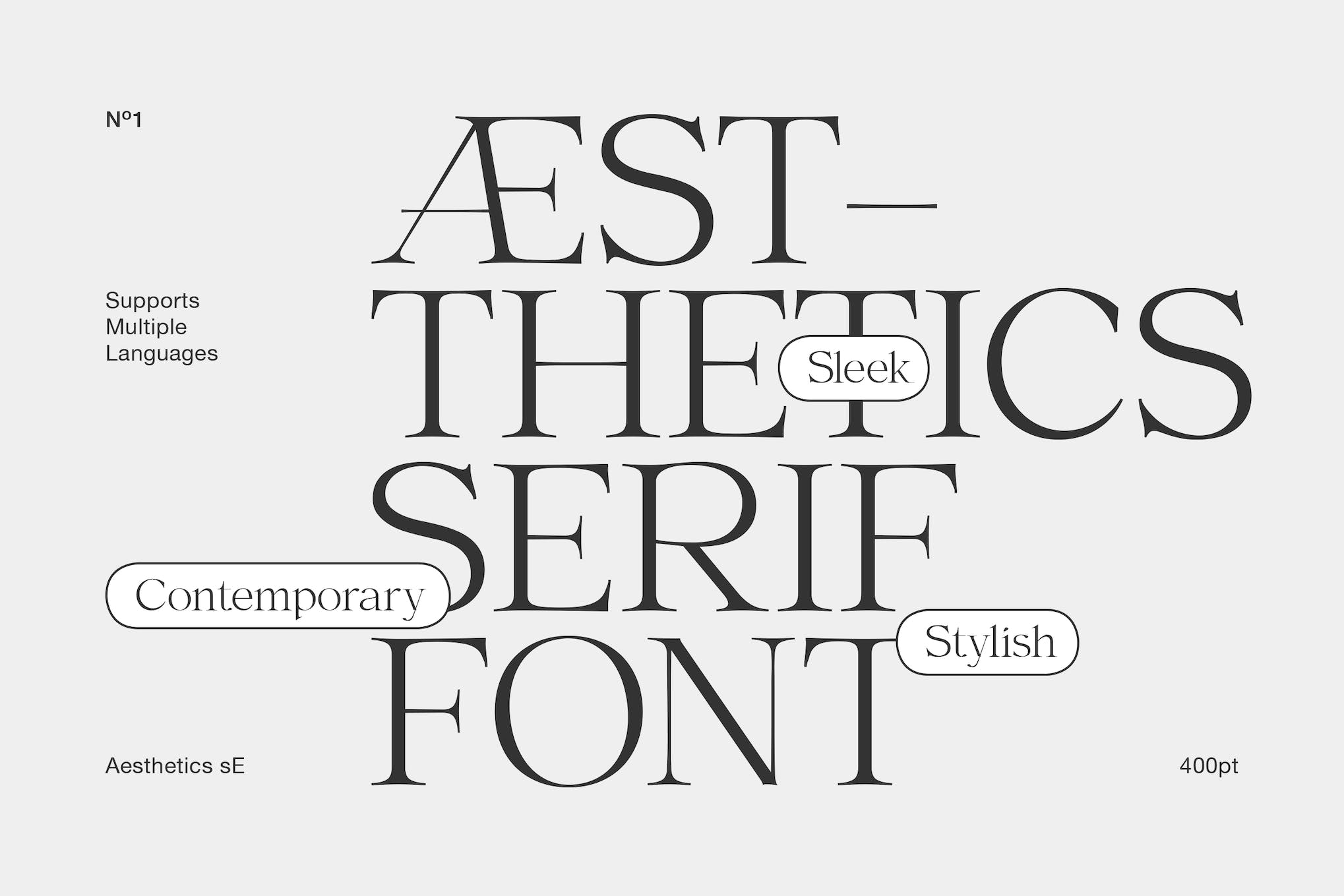 Aesthetic SE Modern Typeface