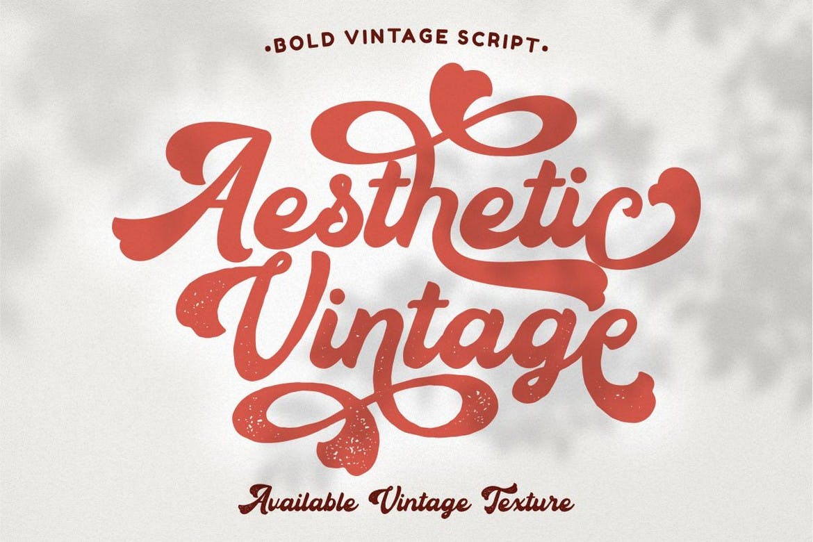 Aesthetic Vintage Bold Script