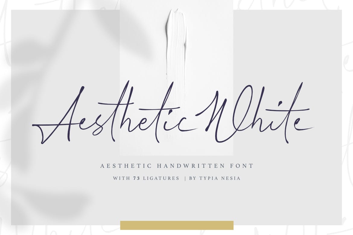 Aesthetic White Elegant Typeface