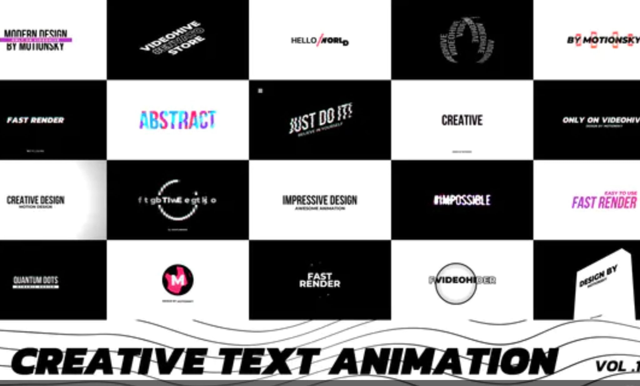 After effects animation presets download