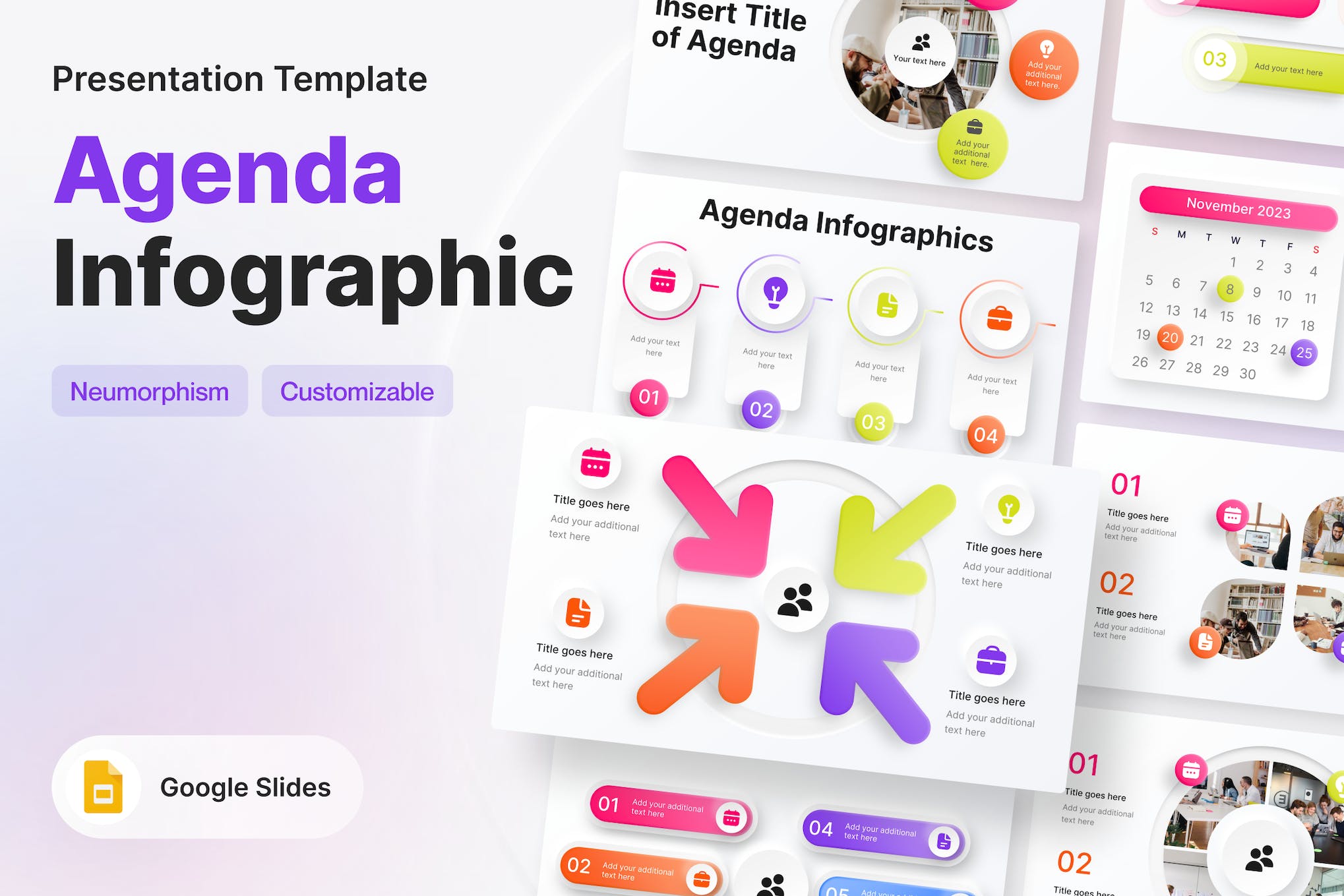 Agenda Infographic Google Slides Template