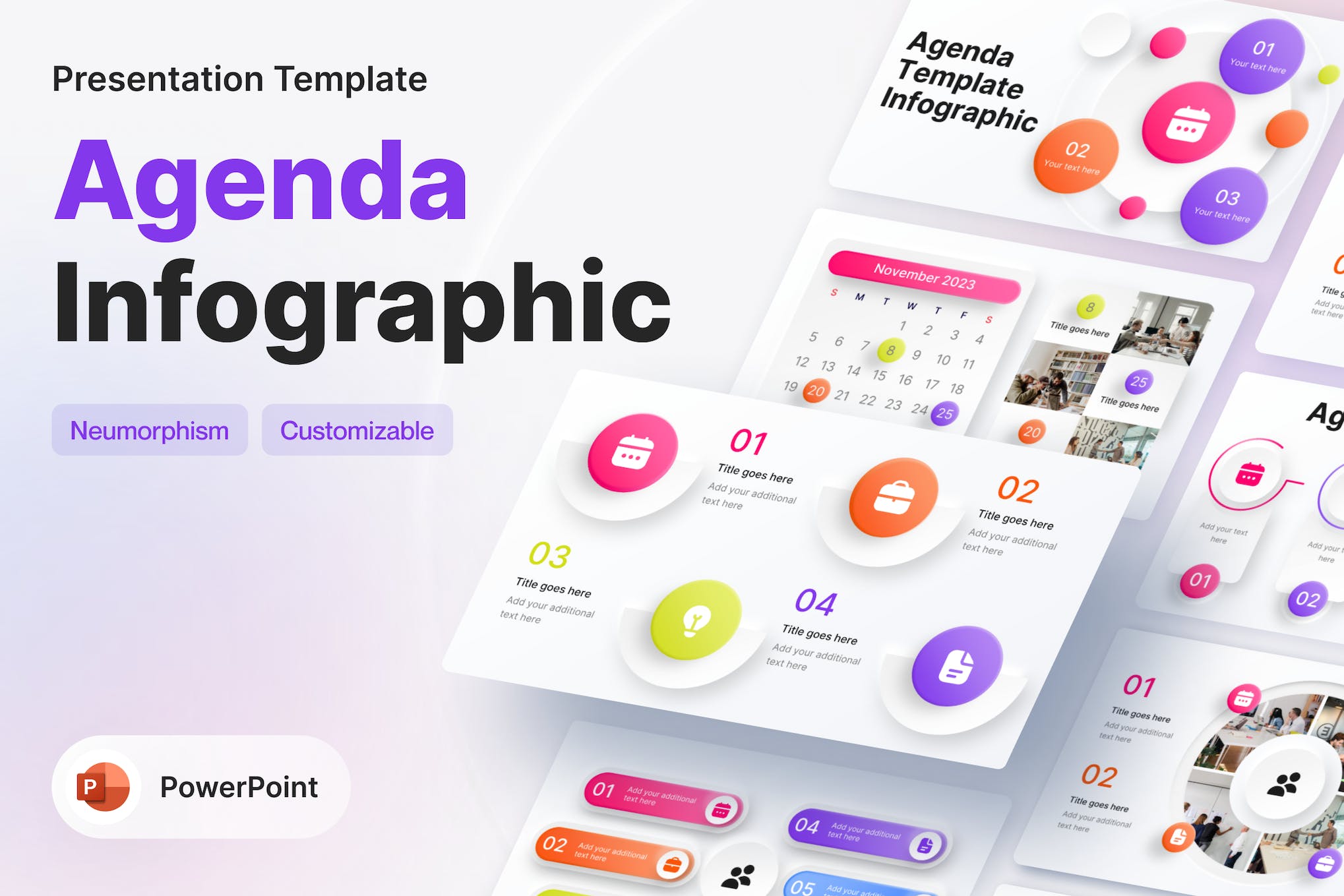 Agenda Infographic PowerPoint Template