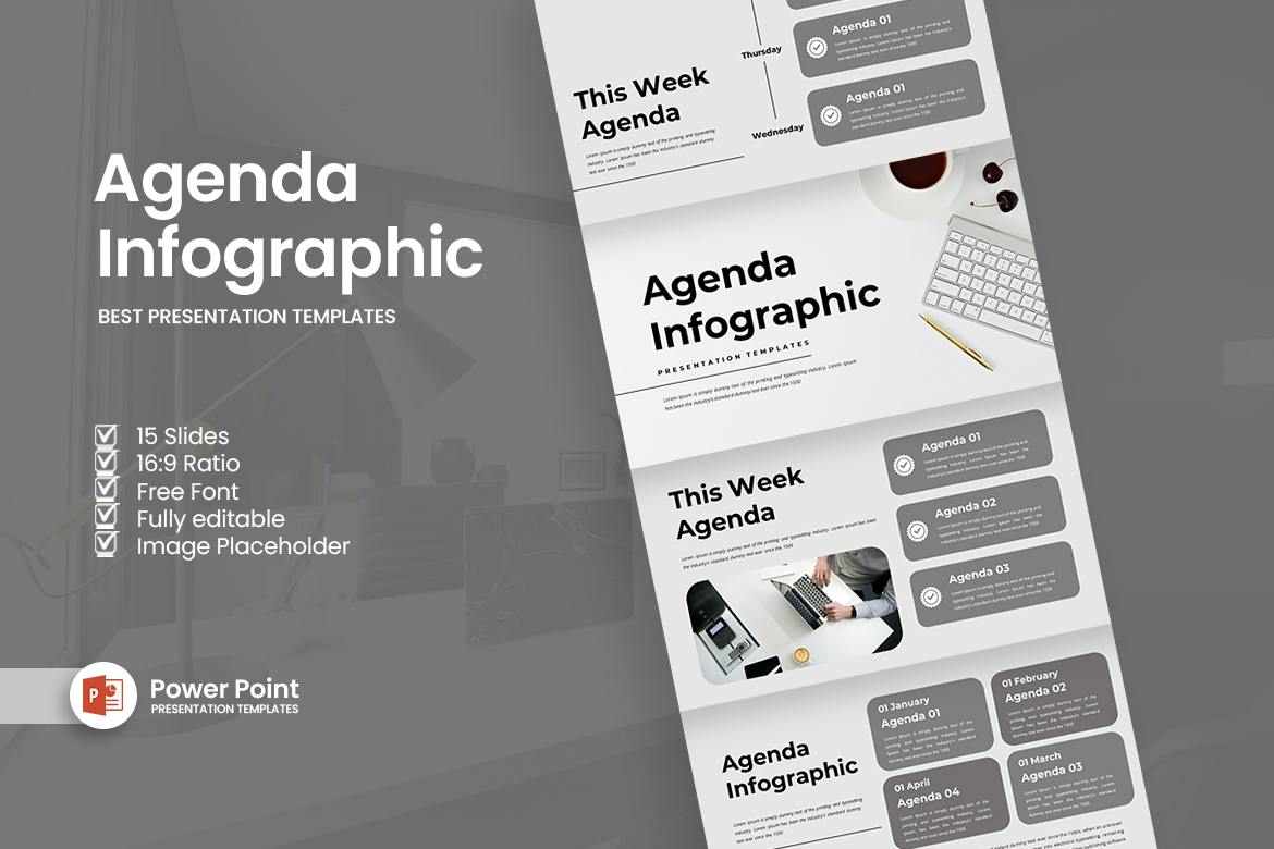 Agenda Infographic PowerPoint Template