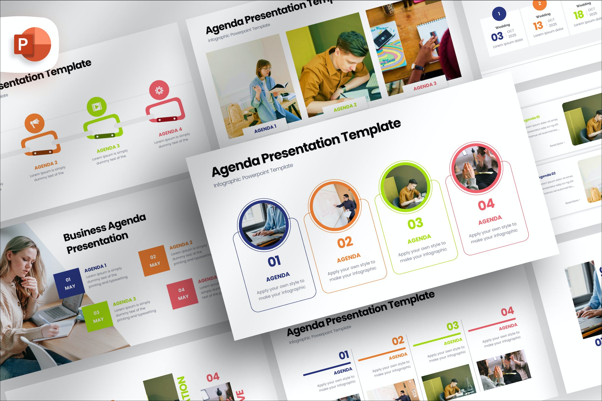 Agenda Infographic PowerPoint Template