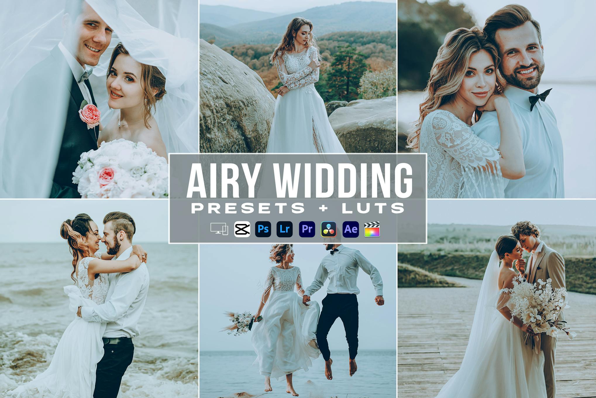 Airy Wedding LUTs for Premiere Pro