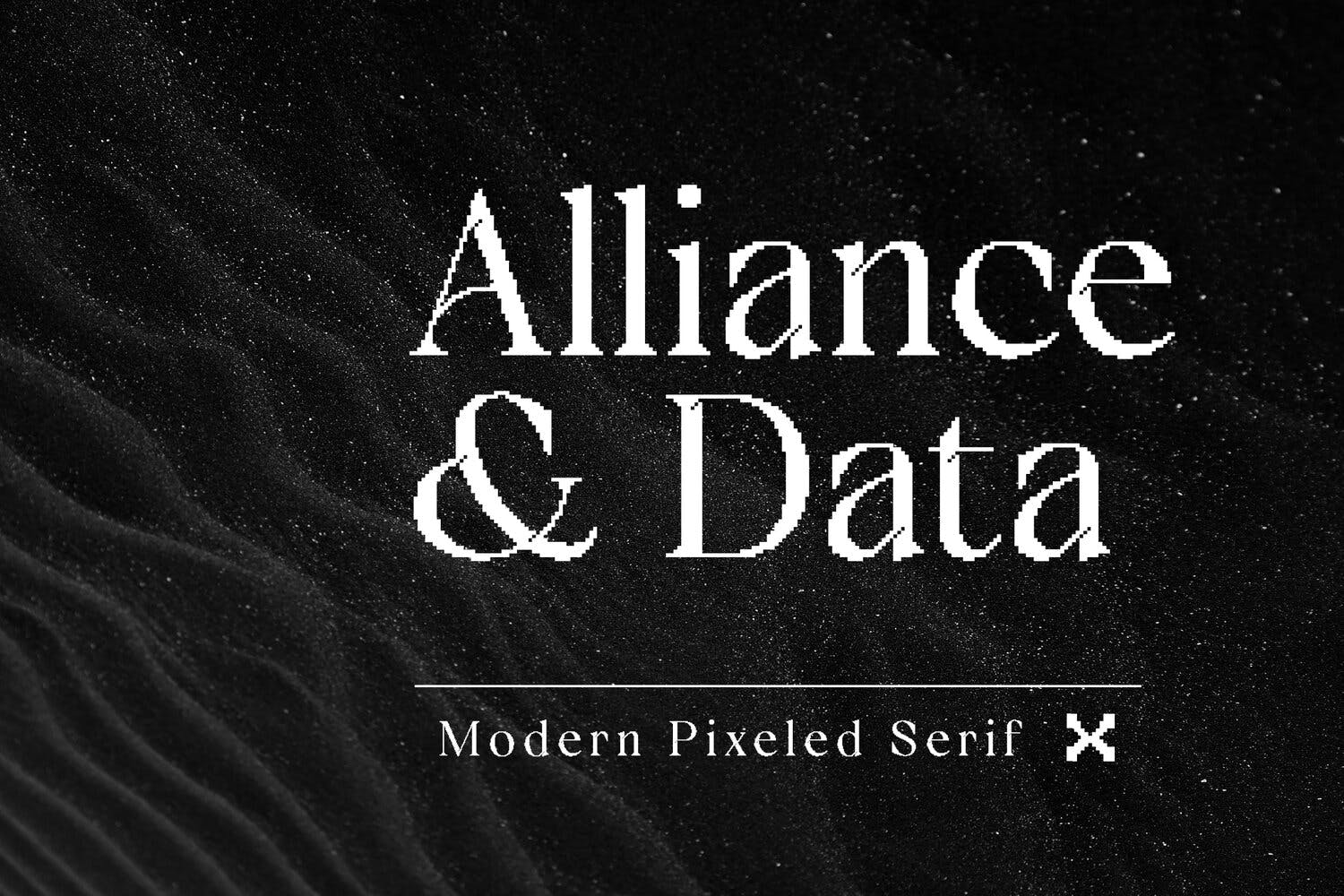 Alliance Data Pixeled Serif