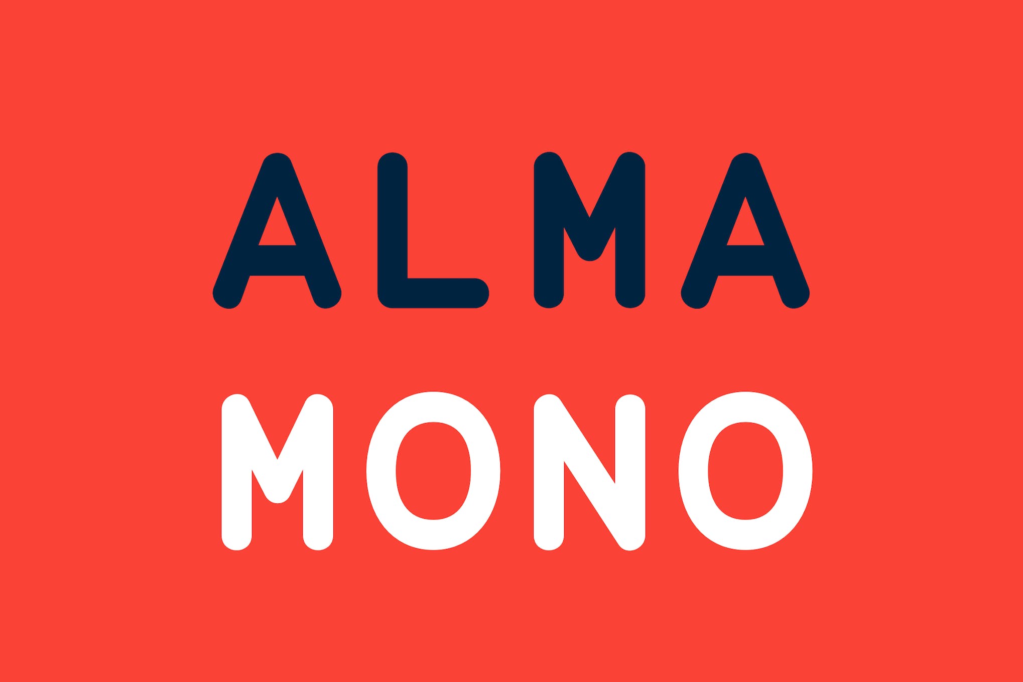 Alma Mono Typeface