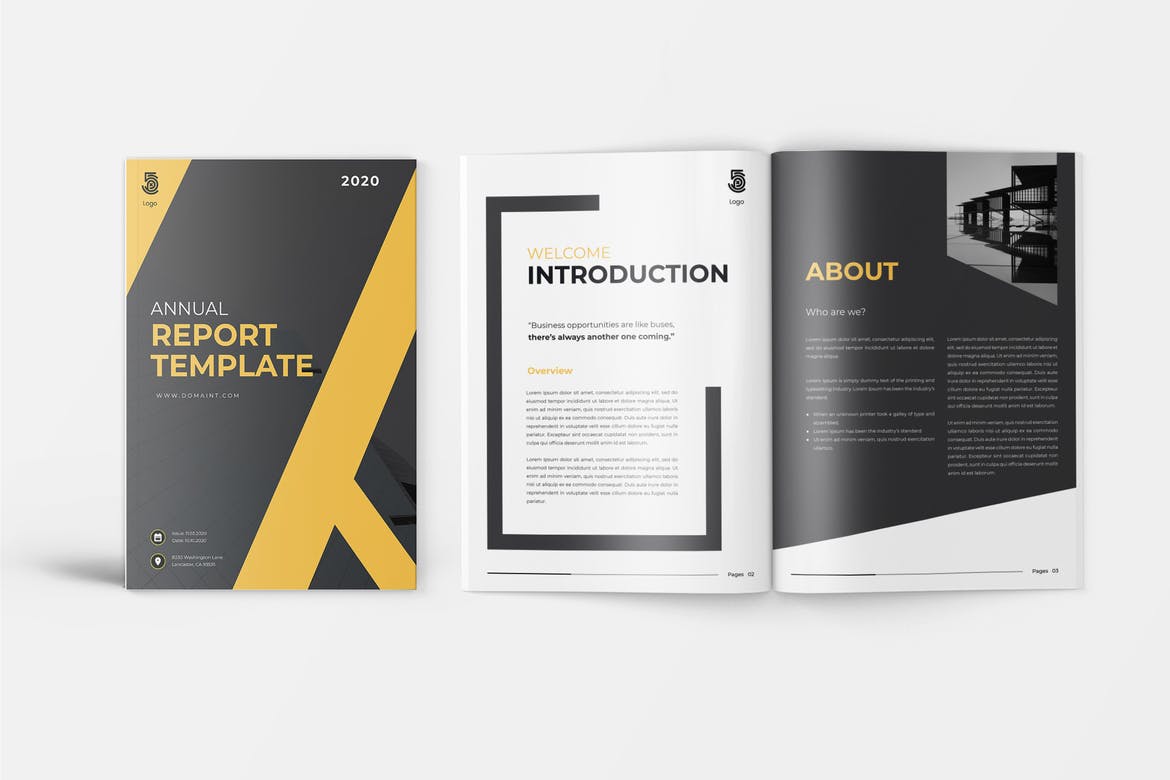 22+ Best Annual Report Templates (Word & InDesign) 22 - Theme Junkie Inside Free Indesign Report Templates