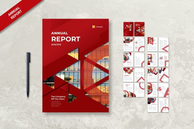 25 Template Laporan Tahunan Terbaik Word InDesign 2023 Desainae