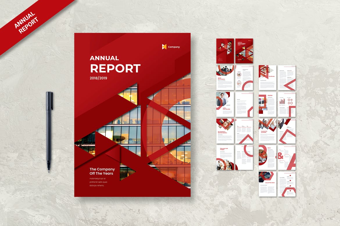 annual report word template