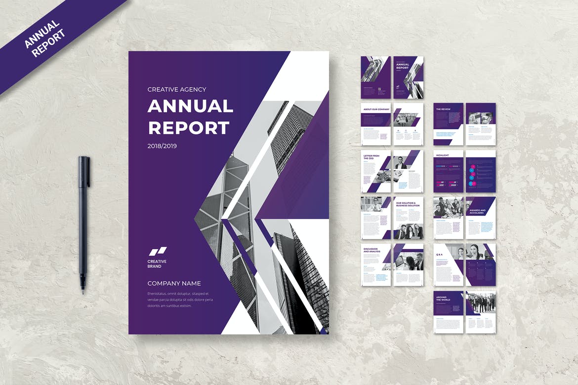 22+ Best Annual Report Templates (Word & InDesign) 22 - Theme Junkie For Word Annual Report Template