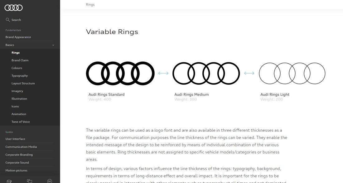 audi style guide