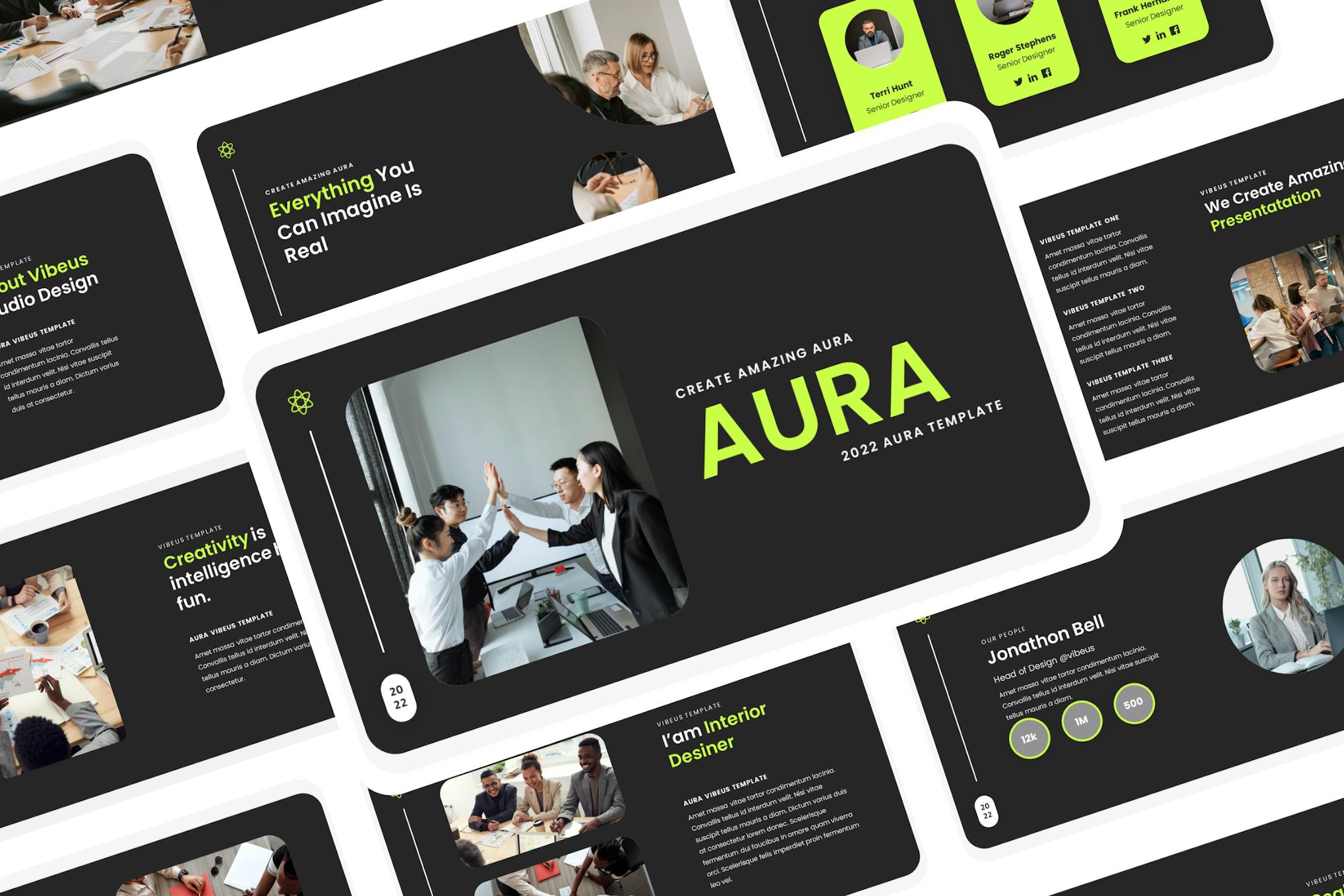 Aura - Pitch Deck Presentation Template