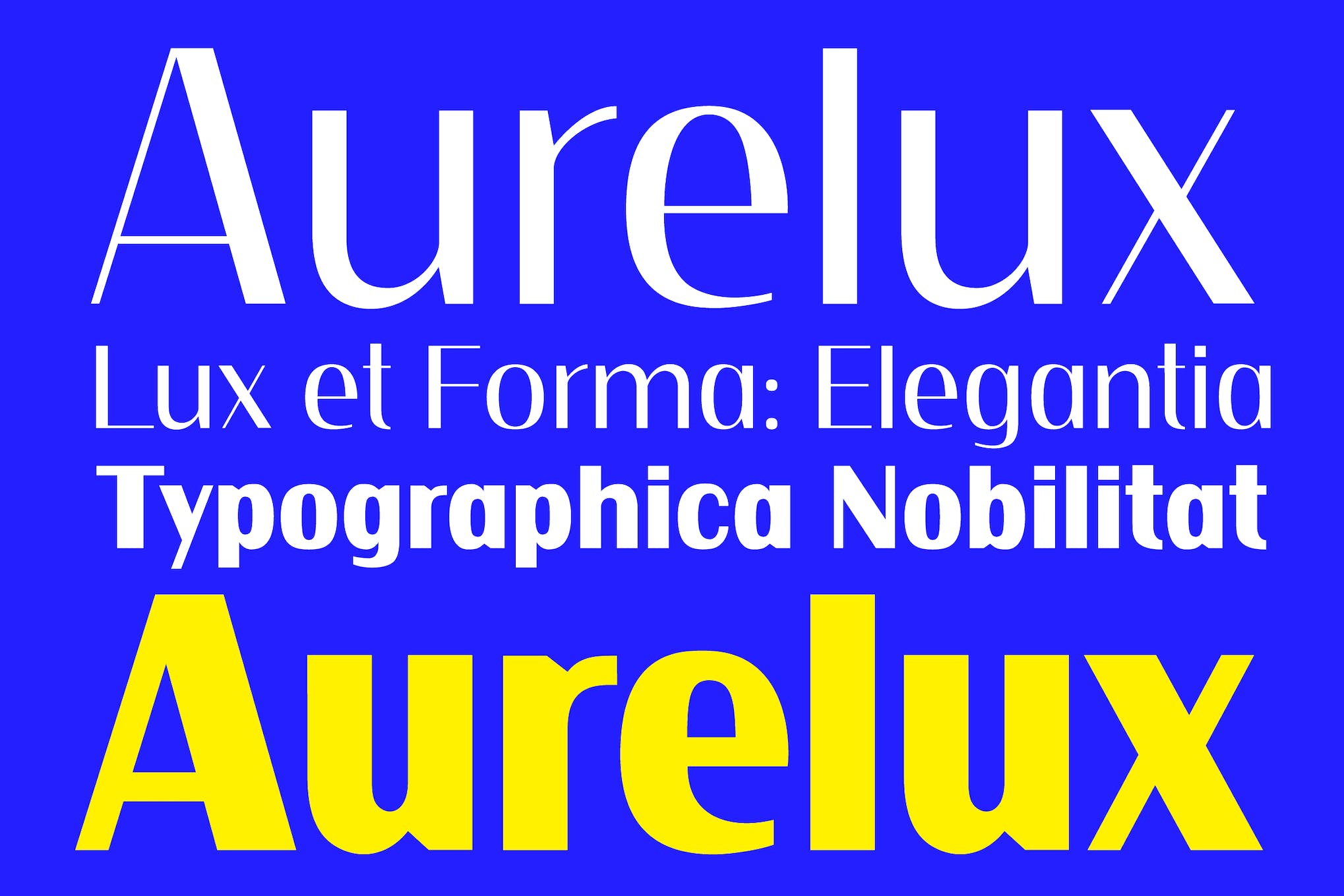 Aurelux Modern Luxury Sans