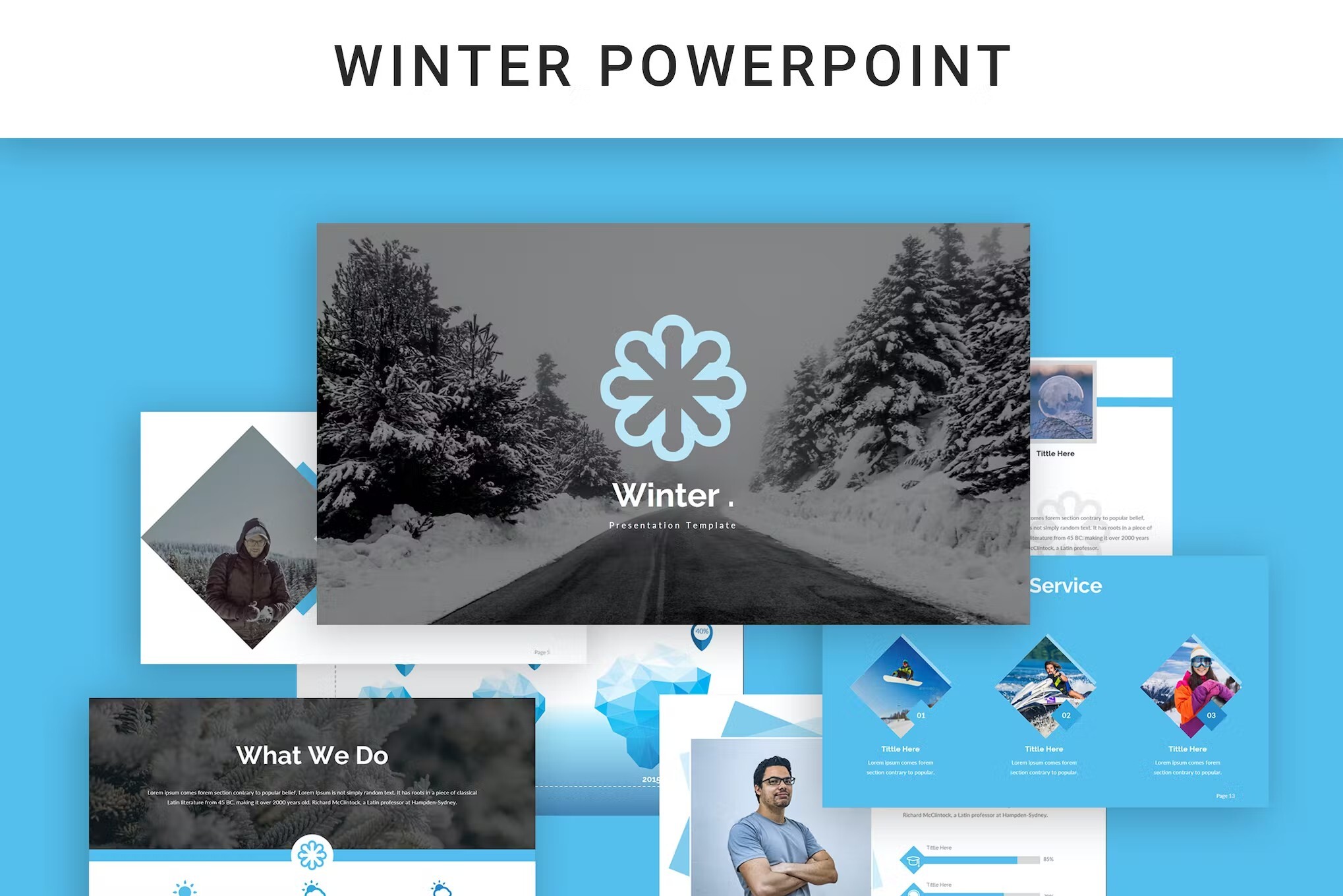 winter powerpoint template