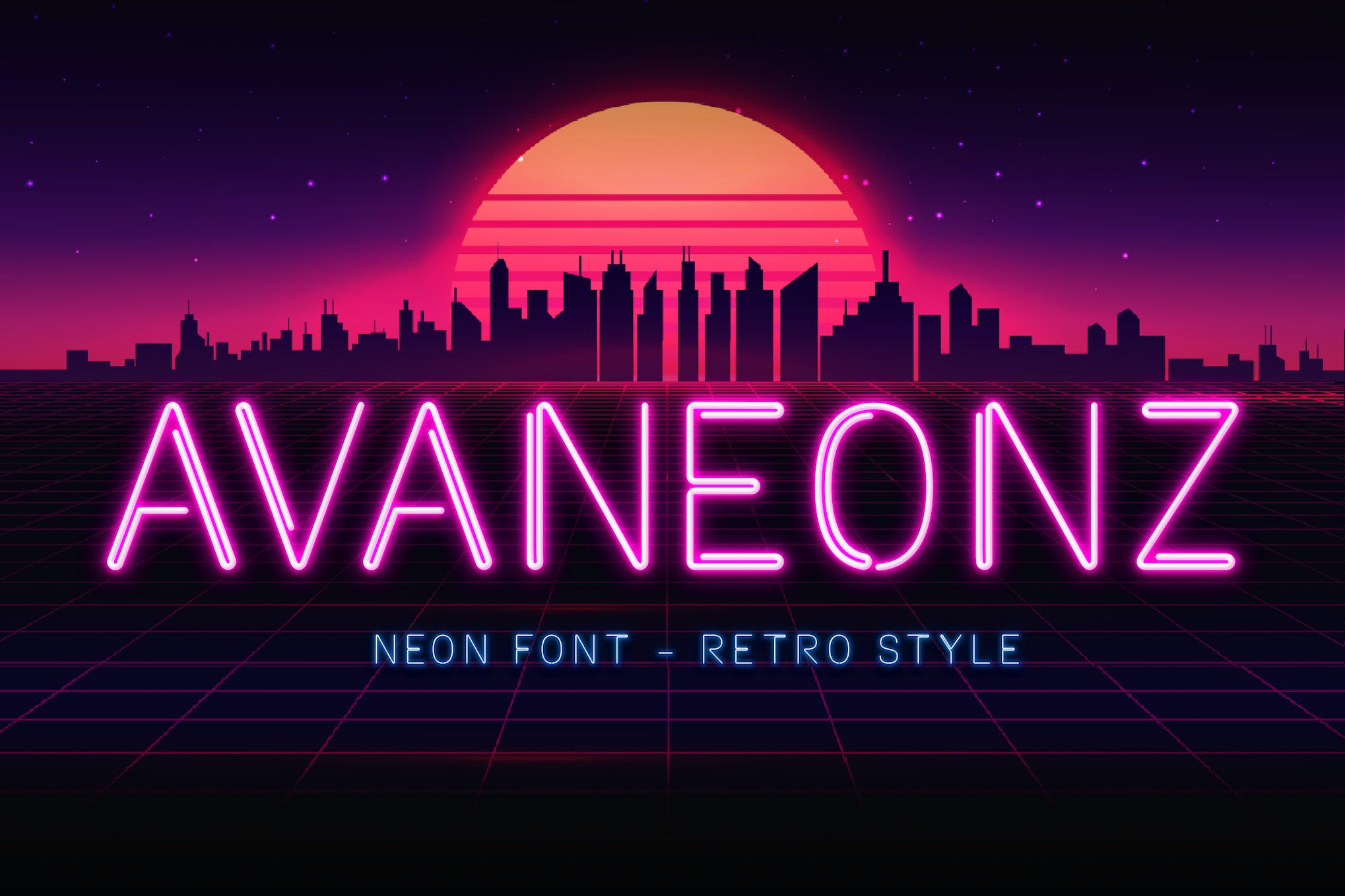 Avaneonz Neon Font