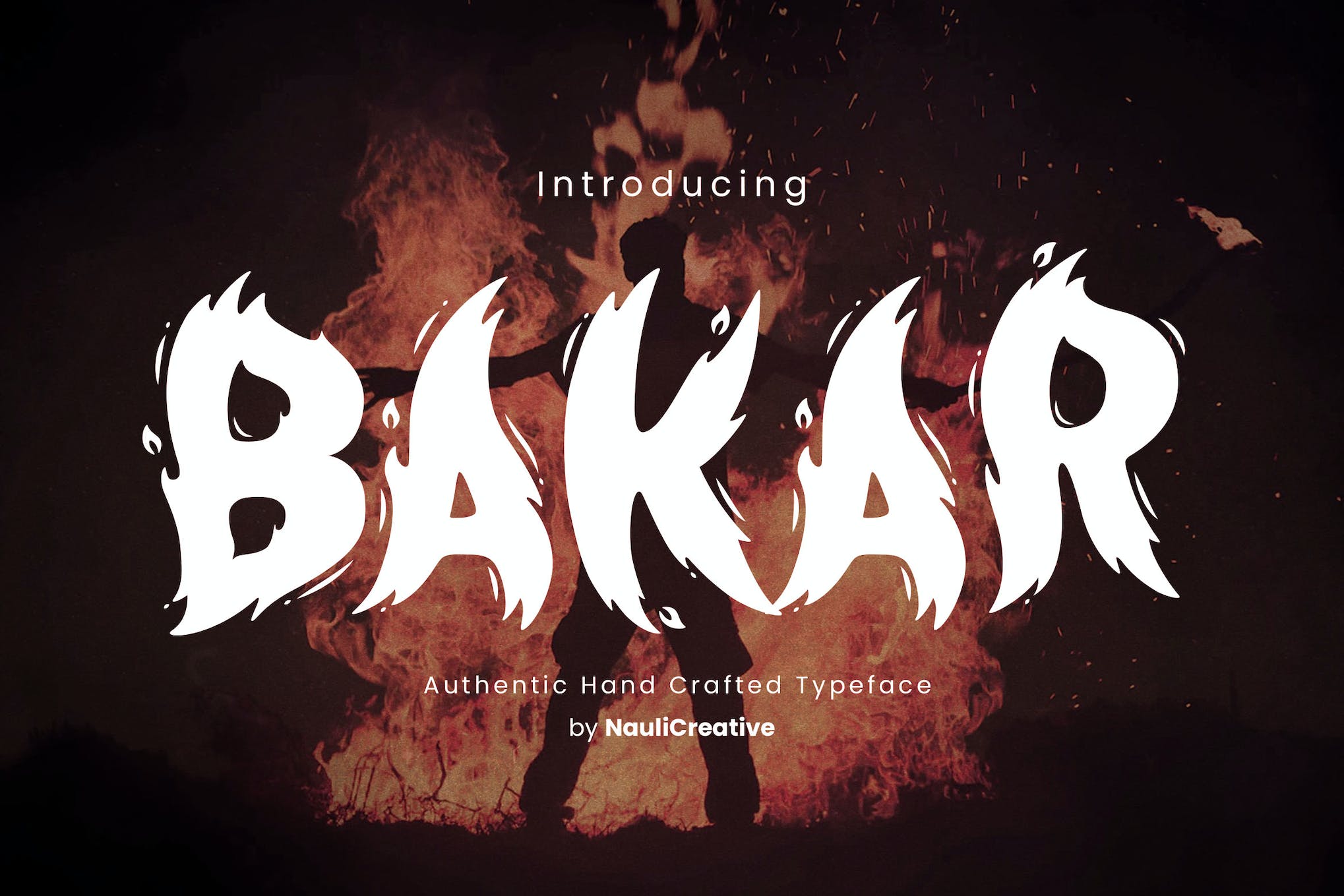 Bakar Flaming Script