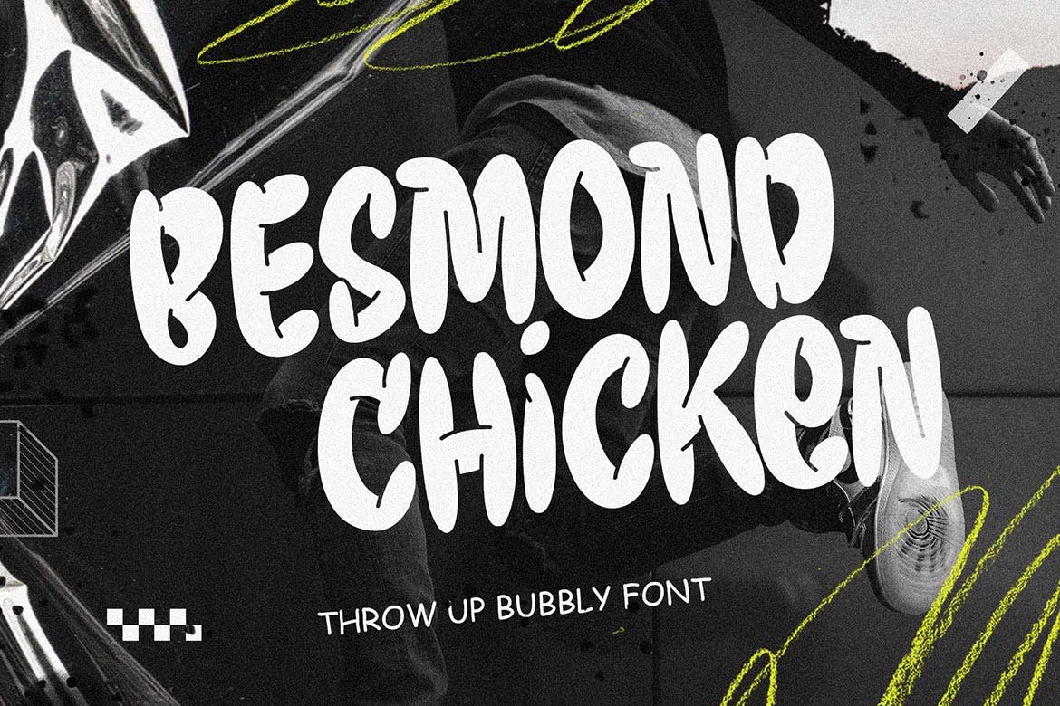 Besmond Chicken Bubbly Font