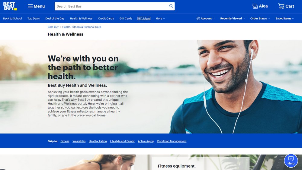 best buy landing page