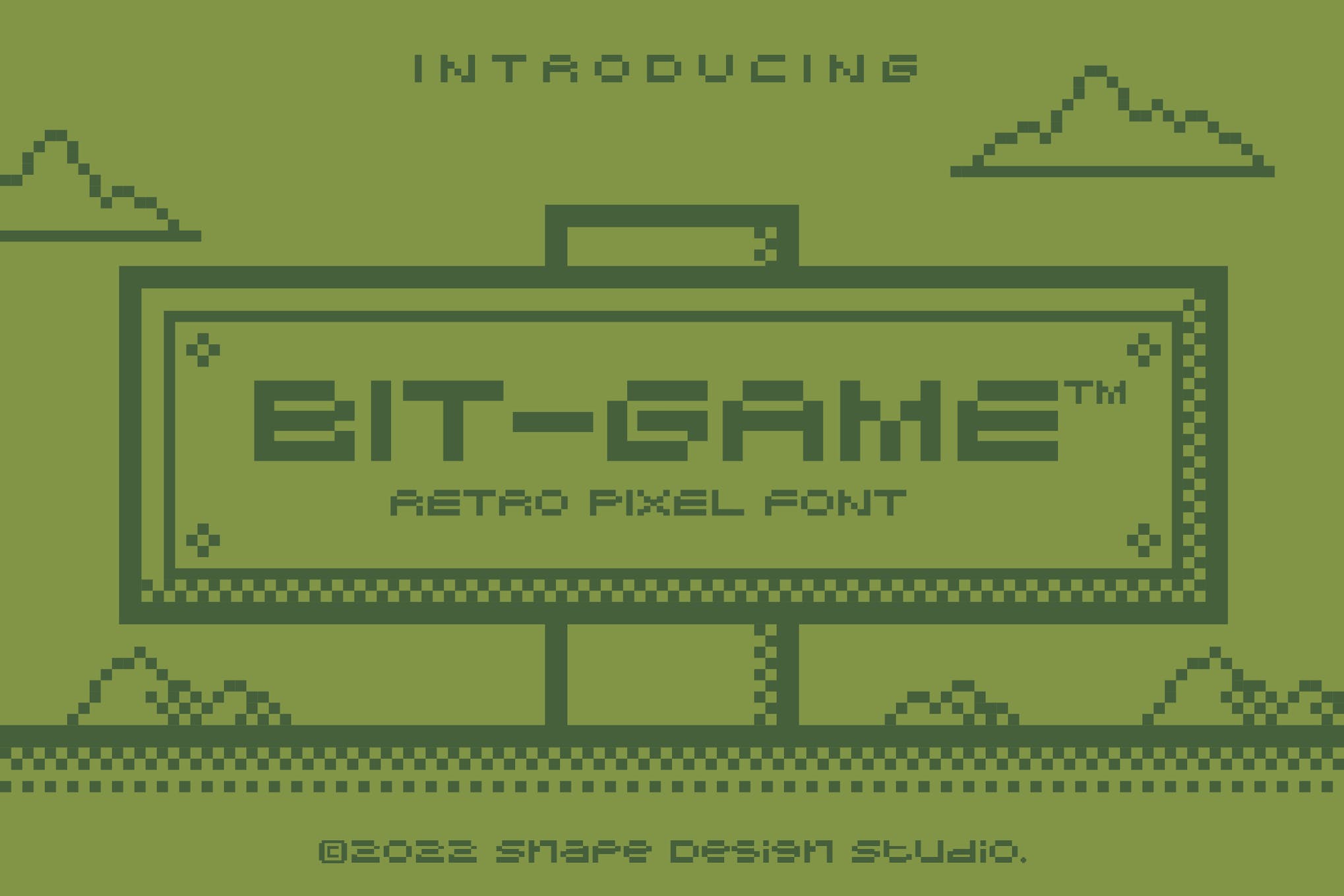 Bit Game Retro Pixel