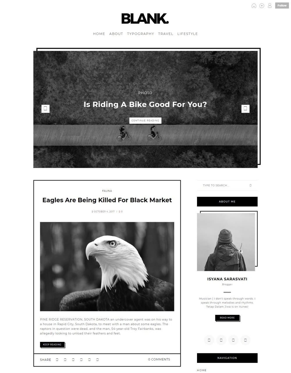 blank-one-column-tumblr-theme