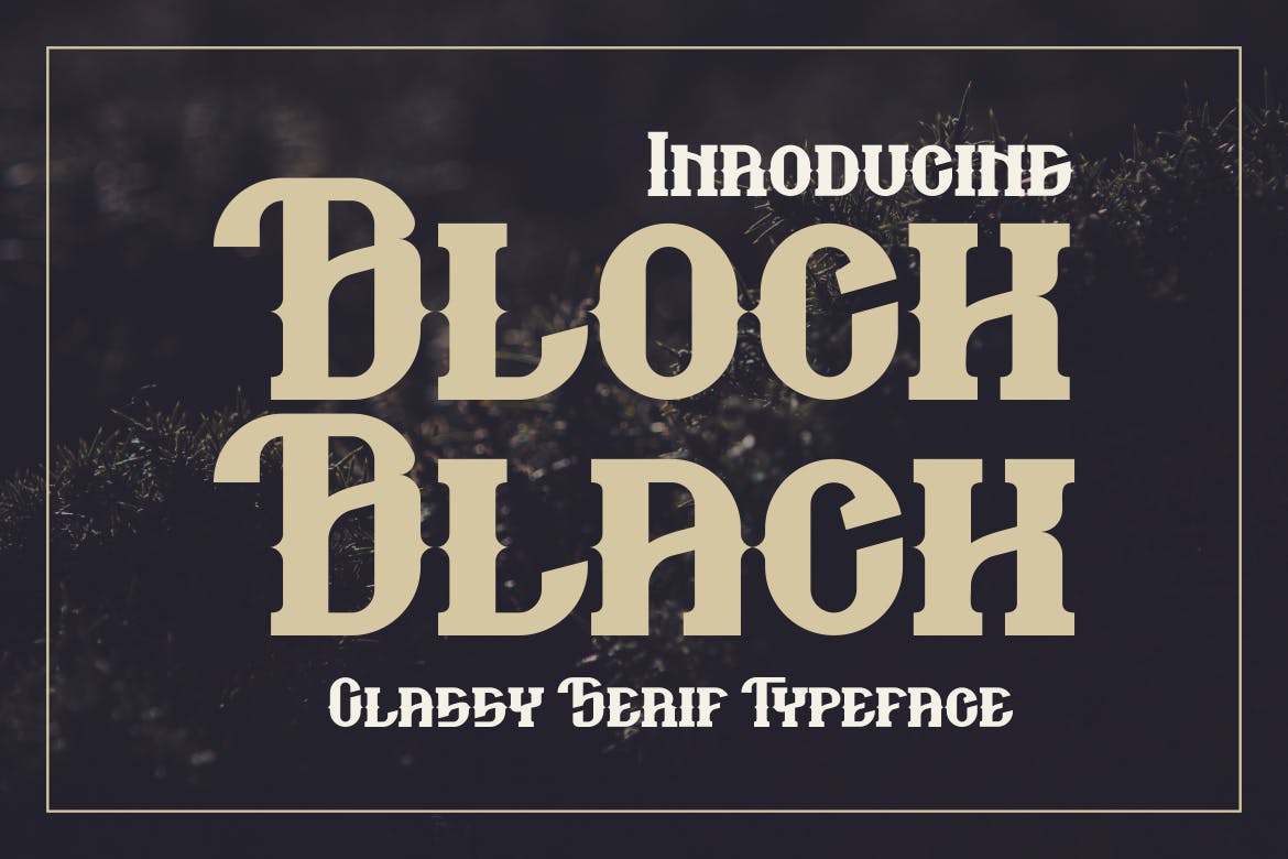 Block Black Typeface