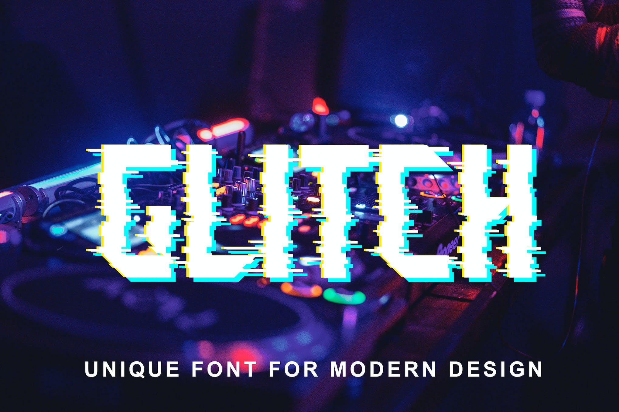 Block Glitch Typeface