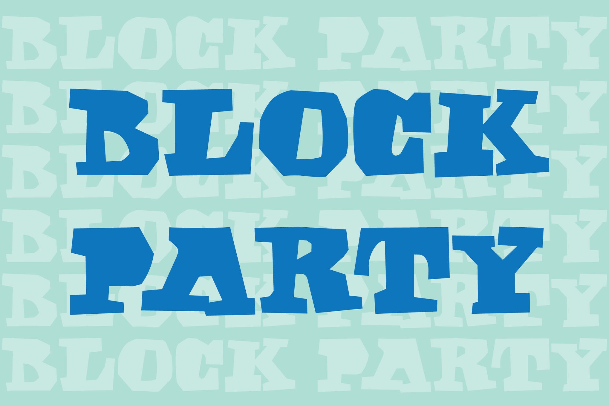 Block Party Typeface