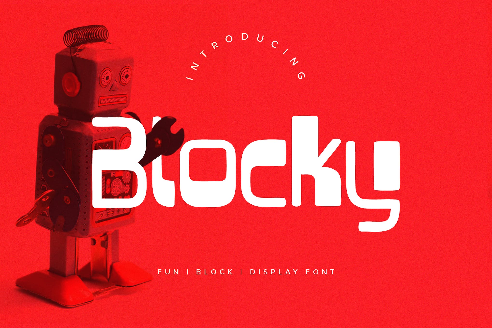 Blocky Fun Display Font