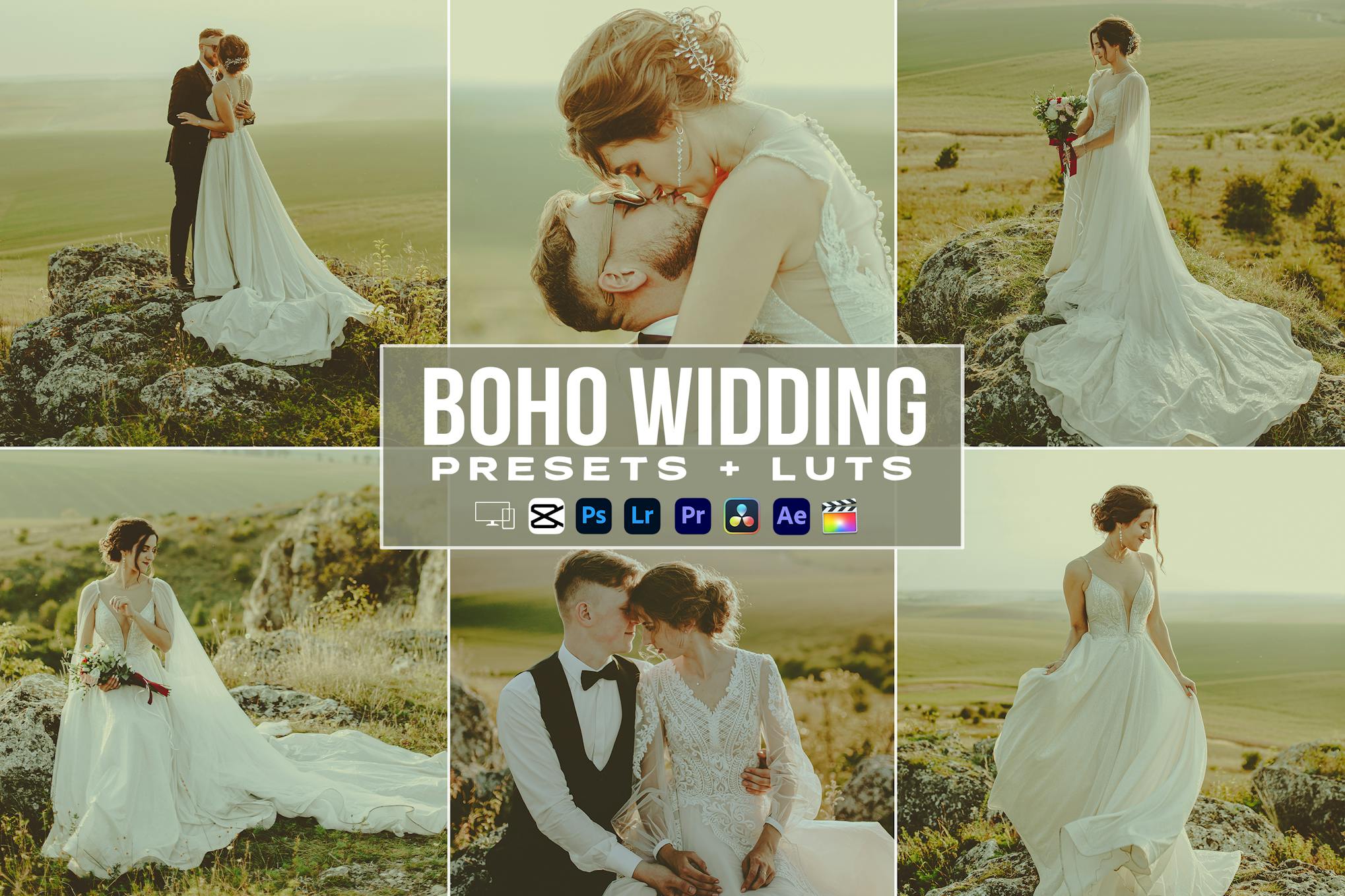 Boho Wedding LUTs for Premiere Pro